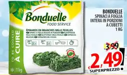 Il Genio Supermercato Bonduelle spinaci a foglia intera in porzioni a cubetti offerta