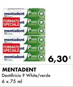 Iper Tosano MENTADENT Dentifricio P White/verde offerta
