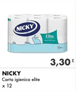Iper Tosano NICKY Carta igienica elite offerta