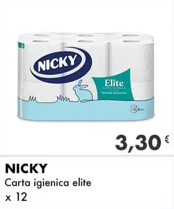 Iper Tosano NICKY Carta igienica elite offerta