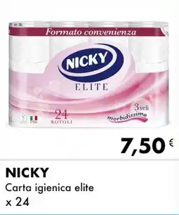Iper Tosano NICKY Carta igienica elite offerta