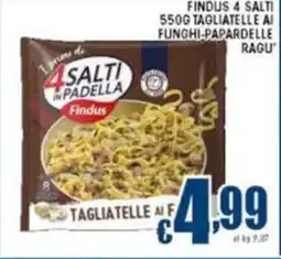 Sacoph Findus 4 salti tagliatelle ai funghi papardelle ragu' offerta