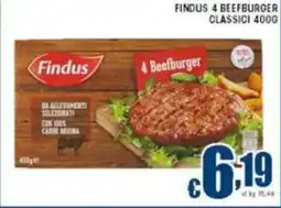 Sacoph Findus 4 beefburger classici offerta