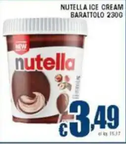 Sacoph Nutella ice cream barattolo offerta