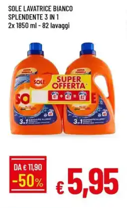 IperFamila Sole lavatrice bianco splendente 3 in 1 offerta