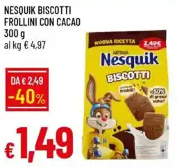 IperFamila Nesquik biscotti frollini con cacao offerta