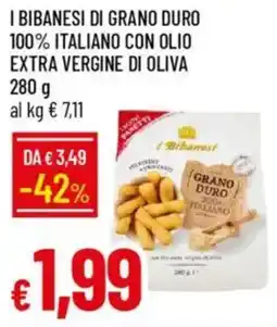 IperFamila I bibanesi di grano duro 100% italiano con olio extra vergine di oliva offerta
