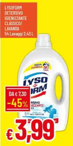 IperFamila Lysoform detersivo igienizzante classico/ lavanda offerta