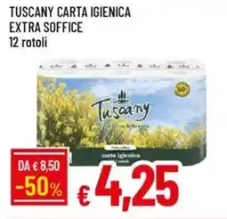 IperFamila Tuscany carta igienica extra soffice 12 rotoli offerta