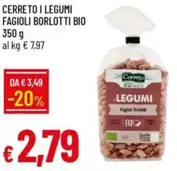 IperFamila Cerreto i legumi fagioli borlotti bio offerta