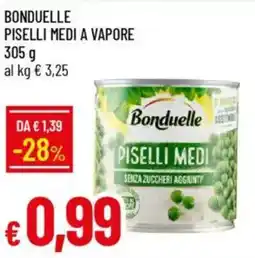 IperFamila Bonduelle piselli medi a vapore offerta