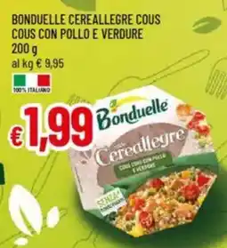 IperFamila Bonduelle cereallegre cous cous con pollo e verdure offerta