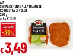 IperFamila Aia semplicemente alla milanese cotoletta di pollo offerta