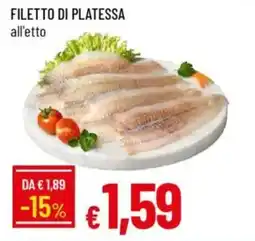 IperFamila Filetto di platessa offerta