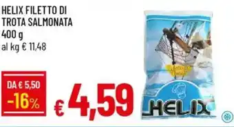 IperFamila Helix filetto di trota salmonata offerta