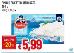 IperFamila Findus filetti di merluzzo offerta