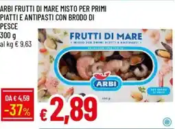IperFamila Arbi frutti di mare misto per primi piatti e antipasti con brodo di frutti di mare pesce offerta