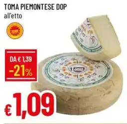 IperFamila Toma piemontese DOP offerta