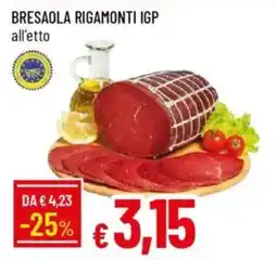 IperFamila Bresaola rigamonti IGP offerta