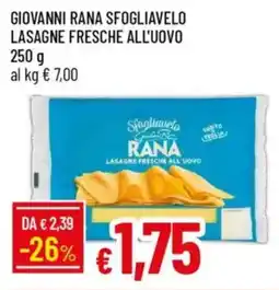 IperFamila Giovanni rana sfogliavelo lasagne fresche all'uovo offerta