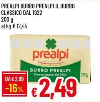 IperFamila Prealpi burro prealpi il burro classico dal 1922 offerta