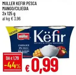 IperFamila Muller kefir pesca mango/ciliegia offerta