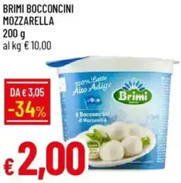 IperFamila Brimi bocconcini mozzarella offerta