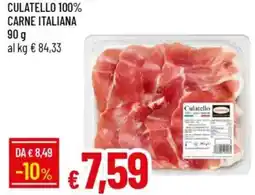 IperFamila Culatello 100% carne italiana offerta