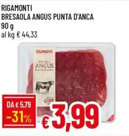 IperFamila Rigamonti bresaola angus punta d'anca offerta
