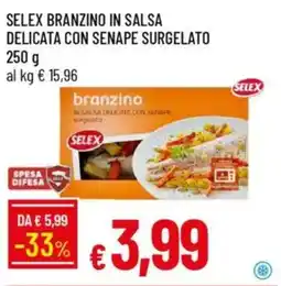 IperFamila Selex branzino in salsa delicata con senape surgelato offerta