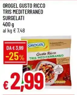 IperFamila Orogel gusto ricco tris mediterraneo surgelati offerta