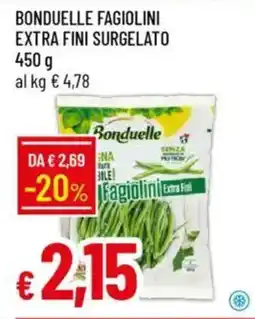 IperFamila Bonduelle fagiolini extra fini surgelato offerta