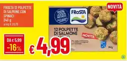 IperFamila Frosta 12 polpette di salmone con spinaci offerta