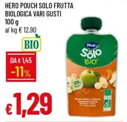 IperFamila Hero pouch solo frutta biologica offerta