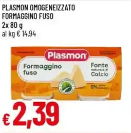 IperFamila Plasmon omogeneizzato formaggino fuso offerta