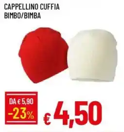 IperFamila Cappellino cuffia bimbo/bimba offerta