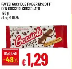 IperFamila Pavesi gocciole finger biscotti con gocce di cioccolato offerta