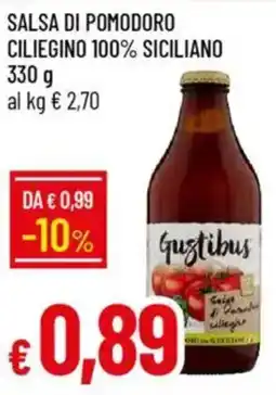 IperFamila Salsa di pomodoro ciliegino 100% siciliano offerta