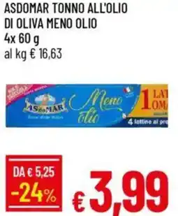 IperFamila Asdomar tonno all'olio di oliva meno olio offerta