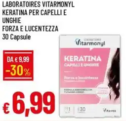 IperFamila Laboratoires vitarmonyl keratina per capelli e unghie forza e lucentezza 30 capsule offerta