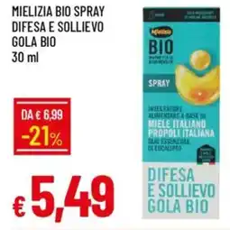 IperFamila Mielizia bio spray difesa e sollievo gola bio offerta