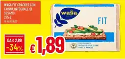 IperFamila Wasa fit cracker con farina integrale di sesamo offerta