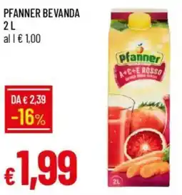IperFamila Pfanner bevanda offerta
