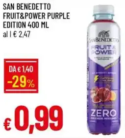 IperFamila San benedetto fruit&power purple edition offerta