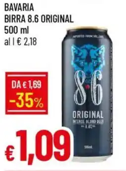 IperFamila Bavaria birra 8.6 original offerta