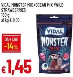 IperFamila Vidal monster mix/ocean mix/wild strawberries offerta