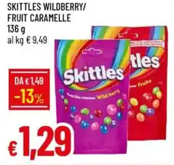 IperFamila Skittles wildberry/ fruit caramelle offerta