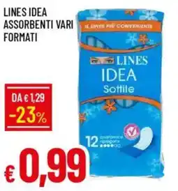 IperFamila Lines idea assorbenti offerta