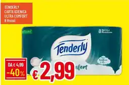 IperFamila Tenderly carta igienica ultra comfort 8 rotoli offerta