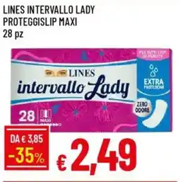 IperFamila Lines intervallo lady proteggislip maxi 28 pz offerta